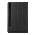 Husă pentru Samsung Galaxy Tab S9 FE+ Plus, Smartcase cu spațiu pentru stylus, negru
