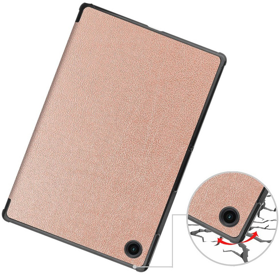 Husă pentru Samsung Galaxy Tab A8 10.5 SM-X200 SM-X205, Smartcase, roz rose gold
