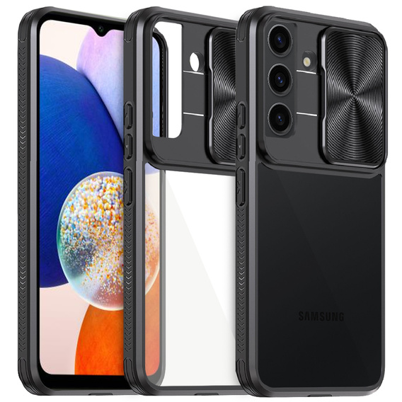 Huse pentru Samsung Galaxy A14 4G/5G, Slide Camera, negru