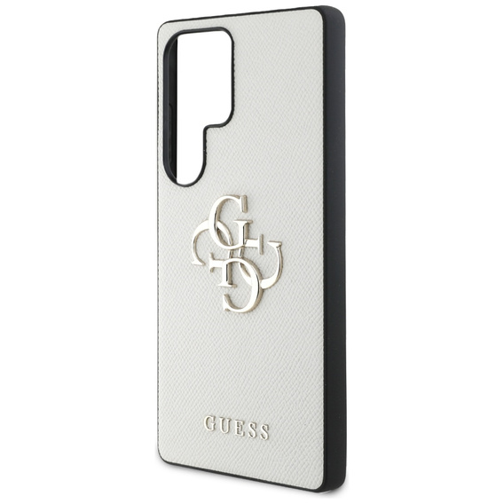 GUESS Huse pentru Samsung Galaxy S25 Ultra, 4G Big Metal Logo, bej