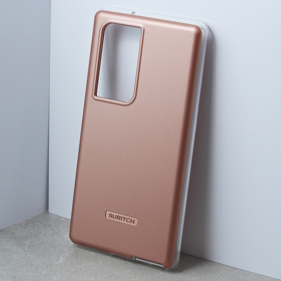 Huse pentru Samsung Galaxy S23 Ultra, Suritch Full Body, roz rose gold