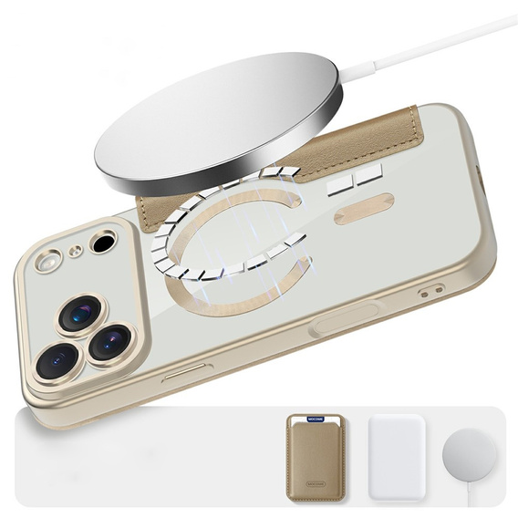Carcasă RFID Wallet MagSafe flip cu protecție pentru camera foto pentru iPhone 17 Pro Max