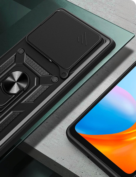 Husă blindată pentru Xiaomi Poco F7 Ultra, CamShield Slide, negru