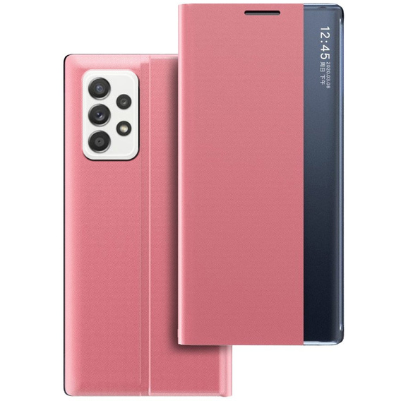 Husă cu clapetă pentru Samsung Galaxy A32 5G, Side View, roz