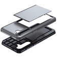 Huse pentru Samsung Galaxy A56 5G, Sliding Card Holder, gri