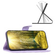 Cu clapetă pentru Motorola Edge 50 Pro 5G, Wallet, BINFEN COLOR, violet