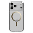 Carcasă Spigen pentru iPhone 17 Pro, Ultra Hybrid MagSafe, transparentă / aurie