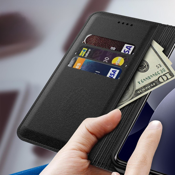 Husă tip portofel Crazy Horse pentru Xiaomi Redmi Note 15 Pro Plus 5G / Poco M8 Pro 5G