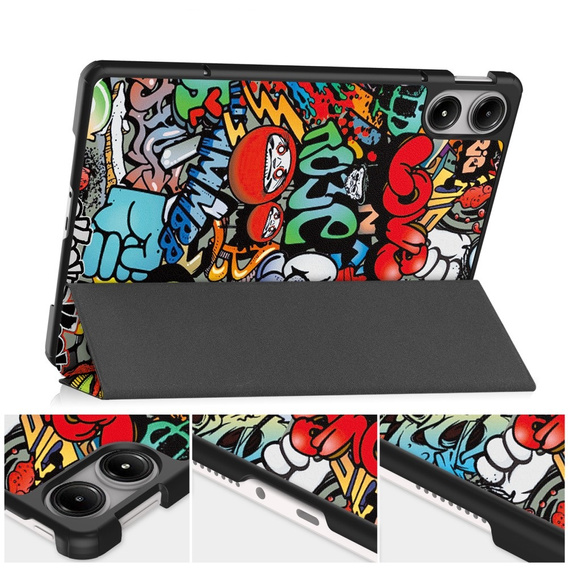 Husă pentru Xiaomi Redmi Pad Pro / Xiaomi Poco Pad, Smartcase, graffiti