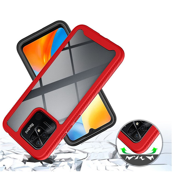 Carcasă pentru Xiaomi Redmi 10C, Shockproof, cu folie, albastru