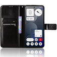 Cu clapetă pentru Nothing Phone 3A Pro, Crazy Horse Wallet, negru