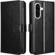 Cu clapetă pentru Samsung Galaxy A36, Crazy Horse Wallet, negru