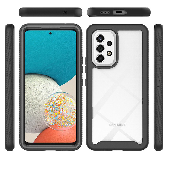 Carcasă pentru Samsung Galaxy A53 5G, Shockproof, cu folie, albastru