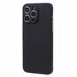Husă pentru iPhone 15 Pro Max, Aramid Fiber Cover, negru