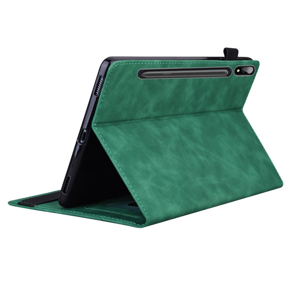Husă pentru Samsung Galaxy Tab S10 FE+ Plus, Classic, cu spațiu pentru stylus, negru