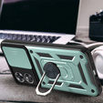 Husă blindată pentru Oppo A17, CamShield Slide, verde