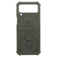 Husa blindată pentru Samsung Galaxy Z Flip 4 5G, Dexnor Clip Holder, verde
