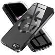 Husă pentru iPhone 7 / 8, Electro MagSafe, negru + Sticlă pentru ecran