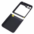 Husă pentru Samsung Galaxy Z Flip5 5G, Aramid Fiber Cover, negru