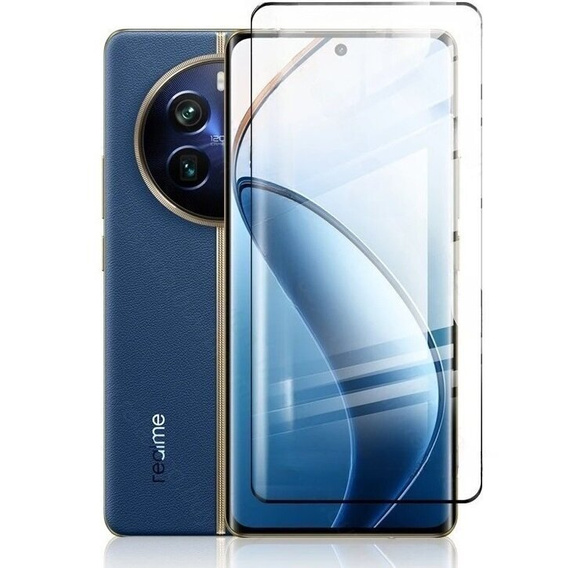 Sticlă călită 3D pentru Realme 12 Pro 5G / 12 Pro+ 5G, negru