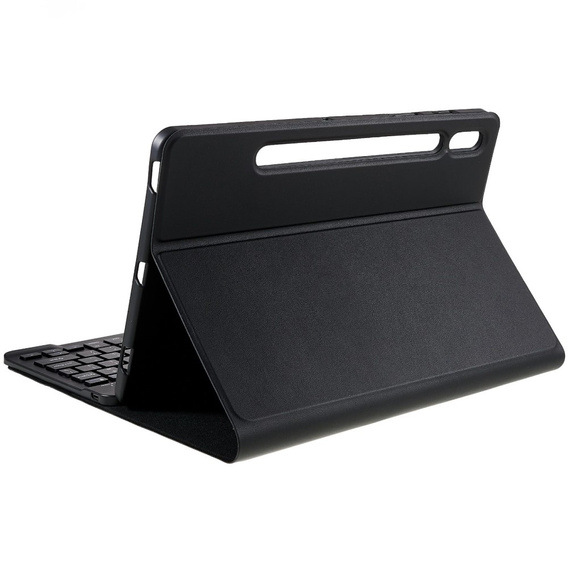 Carcasă + tastatură Samsung Galaxy Tab S7 T870/T875 / S8, Pen Slot, negru