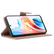 Cu clapetă pentru Oppo A79 5G, Butterfly, roz rose gold