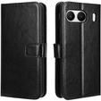 Cu clapetă pentru OnePlus Nord 4, Crazy Horse Wallet, negru