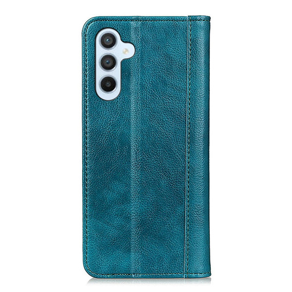 Huse pentru Samsung Galaxy A36 5G, Wallet Litchi Leather, verde