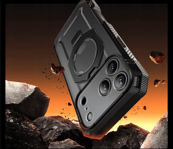 Carcasă Supcase pentru iPhone 17 Pro Max, Unicorn Beetle Grip Pro Mag, negru