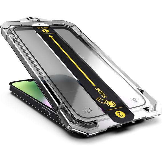 2x Sticlă temperată pentru iPhone 16e / 14 / 13 / 13 Pro, ERBORD Easy App Full Screen Protector