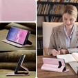 Carcasă flip CASEME pentru Samsung Galaxy S10+ Plus, Waxy Textured, roz