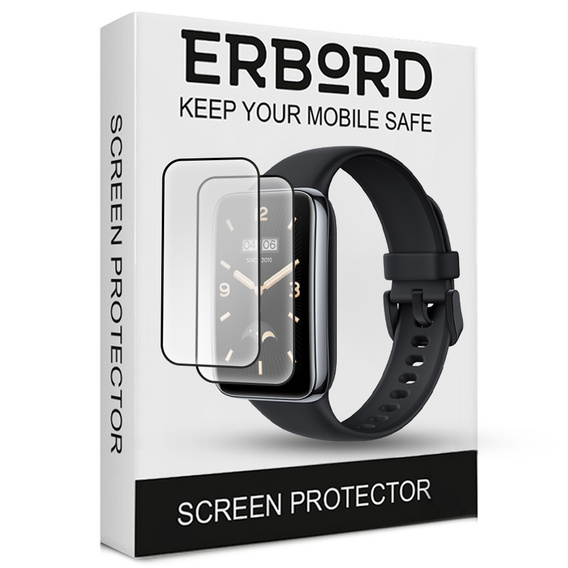 2x ERBORD Hybrid Glass pentru Xiaomi Smart Band 8 Pro