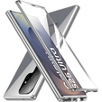 Husa pentru Samsung Galaxy S25 Ultra, Magnetic Dual Glass, de argint
