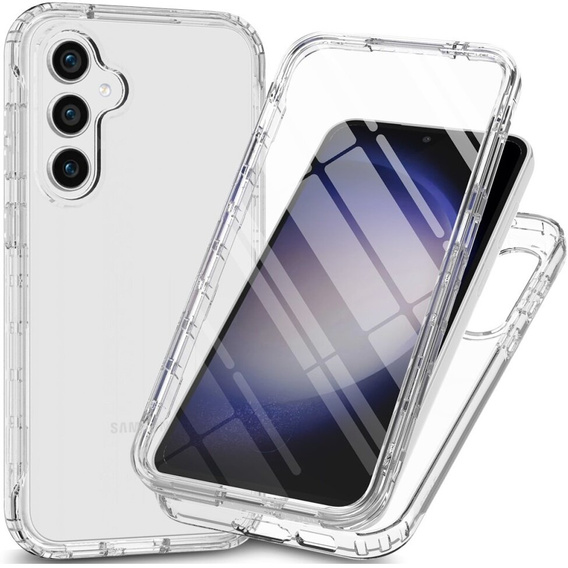 Carcasă pentru Samsung Galaxy S24, Shockproof, cu folie, transparentă