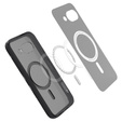 Carcasă MagSafe Spigen pentru Google Pixel 9A, Ultra Hybrid, mat / negru + 9H Tempered Glass