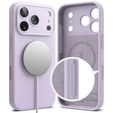 Carcasă Ringke pentru iPhone 17 Pro Max, Silicone Magnetic MagSafe, Violet deschis