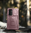 Husă blindată pentru Samsung Galaxy S25, Dexnor Full Body (Two Frames), roz