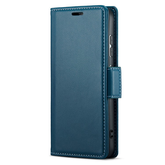 Husă pentru Realme 12 Pro 5G / 12 Pro+ 5G, ERBORD Glossy Litchi, portofel cu clapetă, albastru