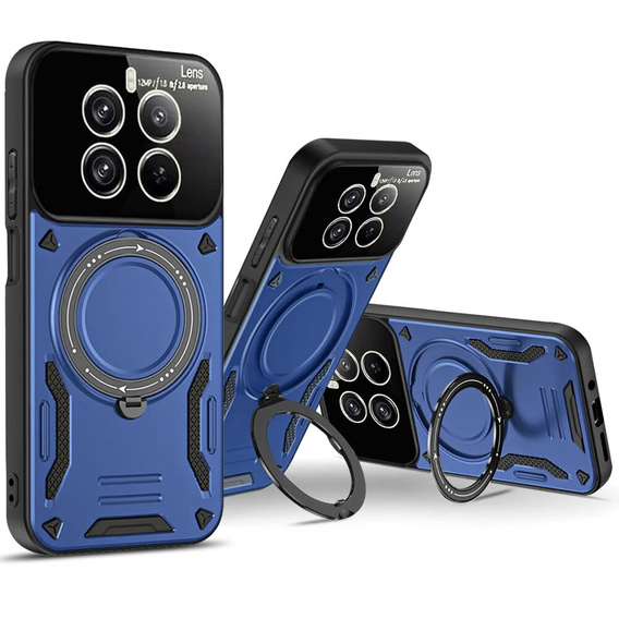 Husă blindată pentru Realme 12 Pro 5G / 12 Pro+ 5G, Magnetic Ring, albastru