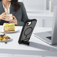 Husă pentru iPhone 16E, Kickstand Matt Case, pentru MagSafe, negru
