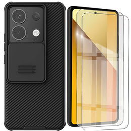 Carcasă blindată Nillkin pentru Xiaomi Redmi Note 13 Pro 5G / Poco X6 5G, CamShield Pro, negru