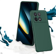 Husa pentru Xiaomi Poco F6 Pro, Silicone Lite, verde închis