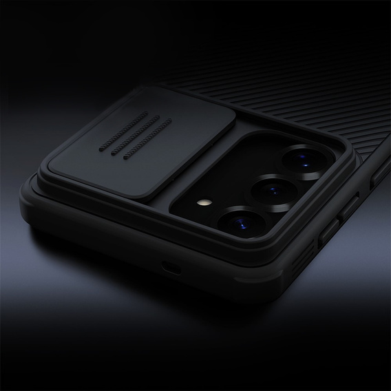Husă NILLKIN Camshield Pro cu capac pentru cameră pentru Samsung Galaxy S26, negru