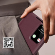 Husă cu clapetă pentru Samsung Galaxy A55 5G, Smart View Wallet, roșu