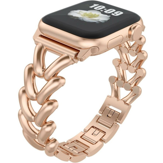 Brățară pentru Apple Watch 1/2/3/4/4/5/6/6/7/8/SE/ULTRA 42/44/45/49MM, roz Rose Gold