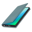 Husă din piele pentru Samsung Galaxy S23 Ultra, ERBORD Grain Leather, albastru