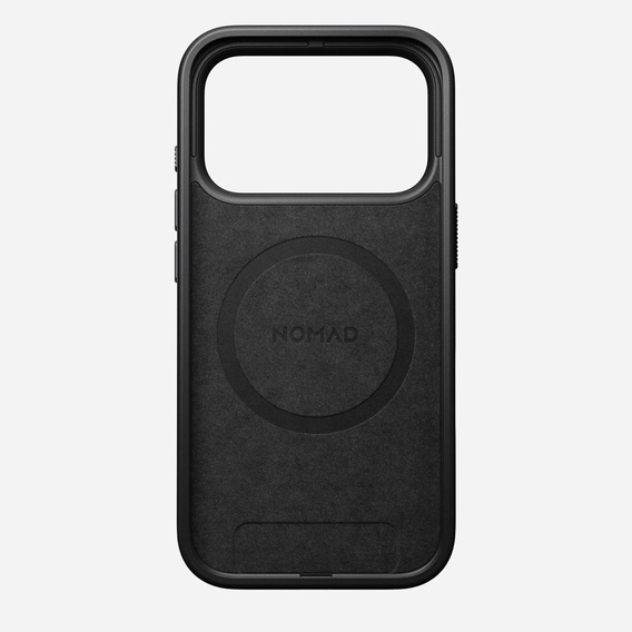 Husă Nomad pentru iPhone 17 Pro, husă modernă din piele, negru