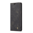 Husa CASEME pentru Samsung Galaxy S9, Leather Wallet Case, negru