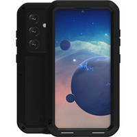 Love Mei Huse pentru Samsung Galaxy S24, armored with glass, negru