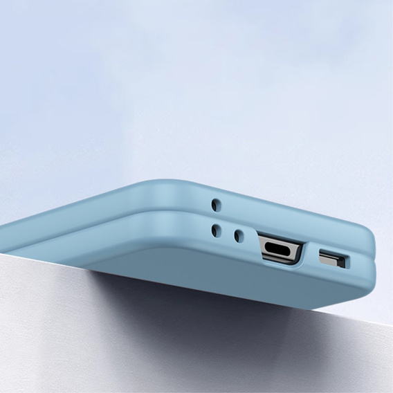 Husă pentru Samsung Galaxy Z Flip7 FE / Z Flip6, PC Case, albastru
